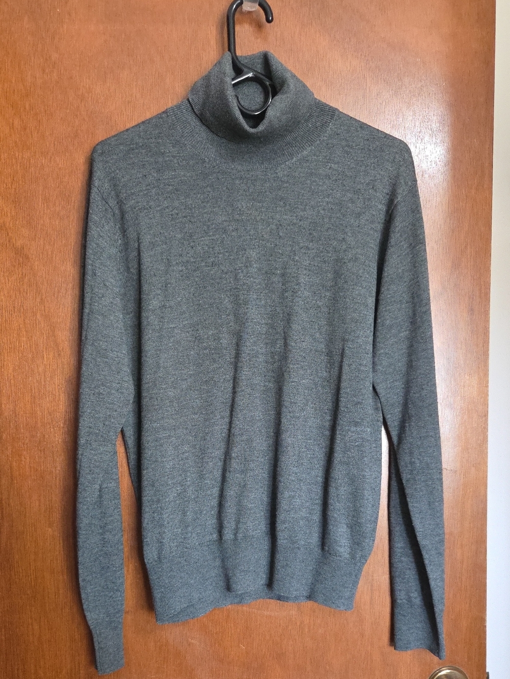 Classic Men's Gray Turtleneck Sweater